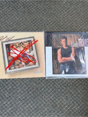 Vintage Randy Travis Vinyl Records